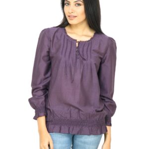 s.Oliver Women Solid Purple Top