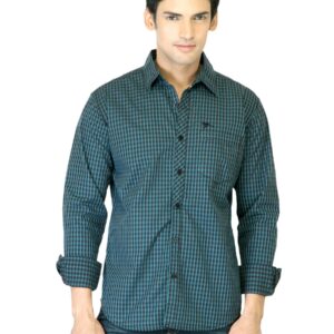Highlander Men Blue Check Shirt