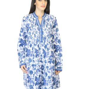 BIBA Women Printed Blue Kurta
