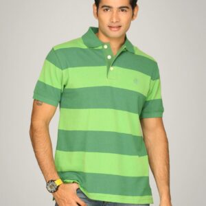 Timberland Men's Rugby Stripe Pique Juniper Green T-shirt