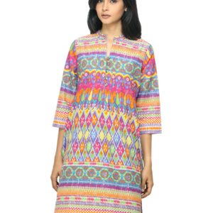 BIBA Women Printed Multi Coloured Kurta