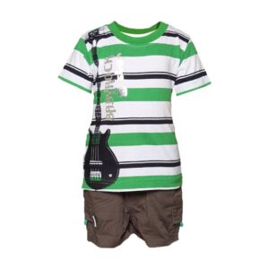 Gini and Jony Boy's King Green White Brown Kidswear