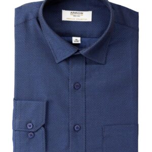 Arrow Men Solid Navy Blue Slim Fit Shirt