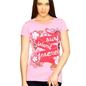 Jealous 21 Women jealous Surf Island Forever Pink top Pink Tops