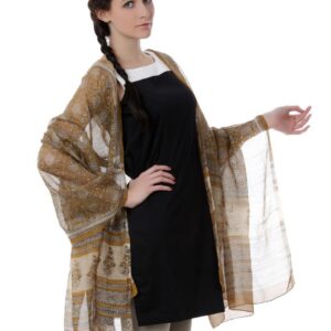 Fabindia Women Mustard Dupatta