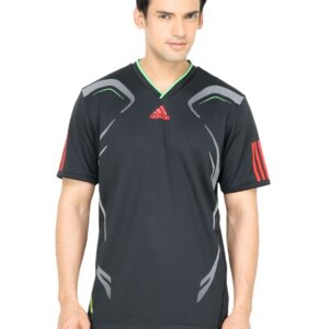 ADIDAS Men Solid Black Jersey
