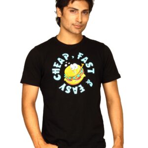 Probase Men's Cheap Fast & Easy Black T-shirt
