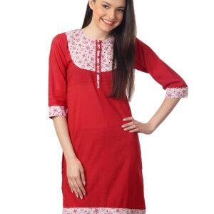 Mother Earth Women Red Kurta