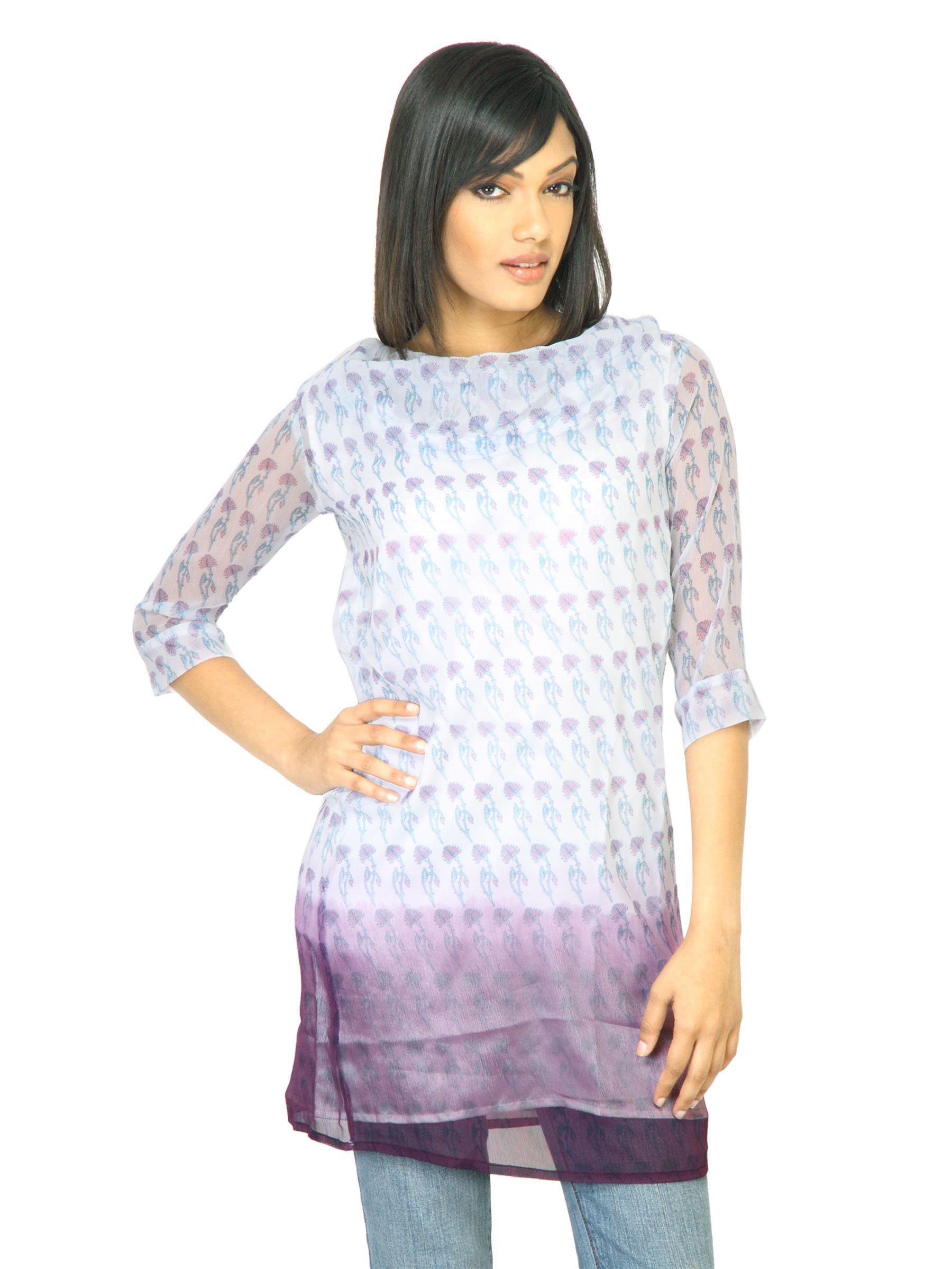 Jealous 21 Women Printed White Tunic