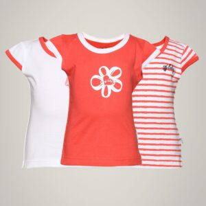 Gini and Jony Girl's Viona Pack of 3 Tee Kidswear