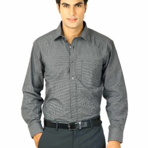 John Miller Men Black Checks Shirts