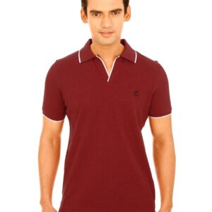 United Colors of Benetton Men Light WinterMaroon Maroon Tshirts
