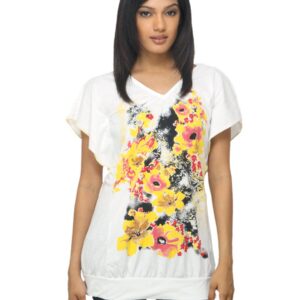 Sepia Women Printed White Top