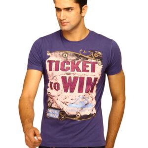 Status Quo Men's Ticket To Win Purple T-shirt