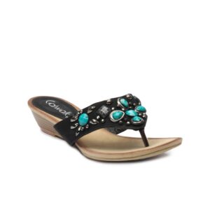 Catwalk Women Black Sandals