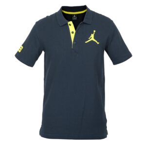 Nike Men Jumbo Jumpman Polo Navy Blue T-shirt