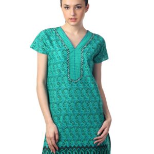 Mother Earth Women Green Kurta