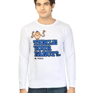 Mr. Men Men Printed White Sweatshirt