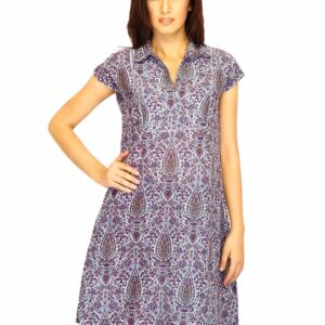 W Women Printed Purple Kurtas