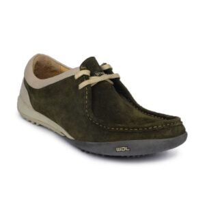 Woodland Men Olive Green Shoes