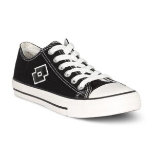 Lotto Unisex Canvas Black White Shoe