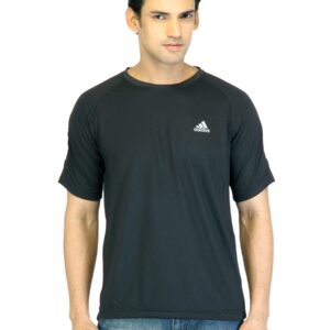 ADIDAS Men Black T-shirt