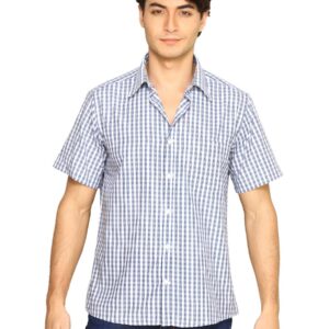 Indigo Nation Men Checks Blue Shirts