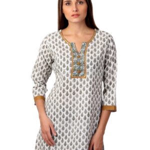 Diva Women White Printed Kurti