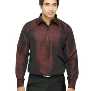 Indigo Nation Men Check Maroon Shirt