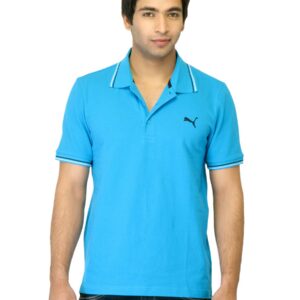 Puma Men Blue Polo T-shirt