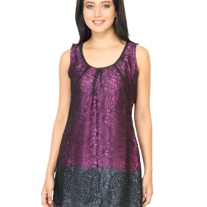 Scullers For Her Women Solid Purple Tunic