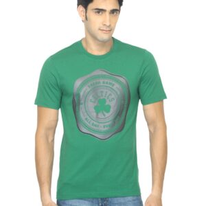 ADIDAS Men Printed Green T-shirt