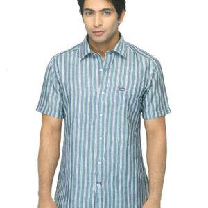 Arrow Sport Men Blue Striped Shirt