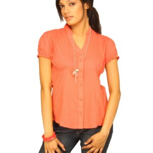 Wrangler Women Ditsy Polka Red Shirt