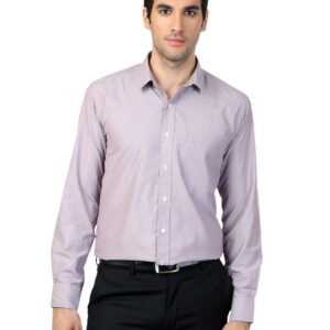 Mark Taylor Men Maroon Striped Shirt