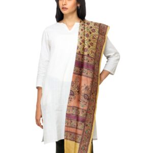 Fabindia Women Multi Coloured Silk Dupatta