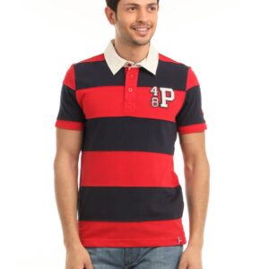 Puma Men Navy Blue Polo T-shirt