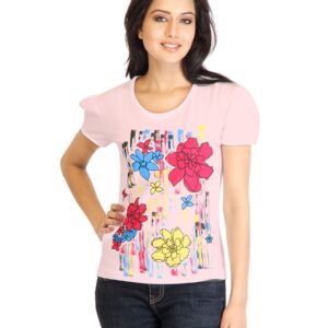 Tokyo Talkies Women Printed Pink Top