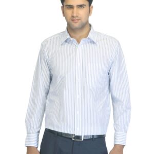 John Miller Men Striped White Shirt