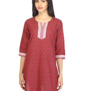 Aurelia Women Printed Red Kurta