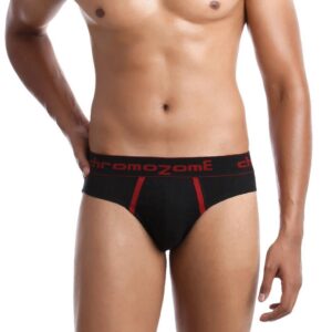 Chromozome Men Black & Red Briefs