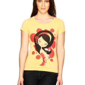 Jealous 21 Women Printed Rach Yellow Top