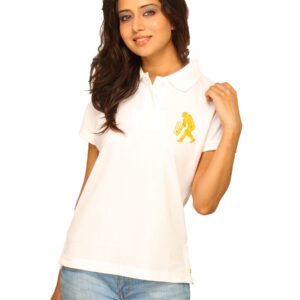 Sher Singh Women White Polo T-shirt