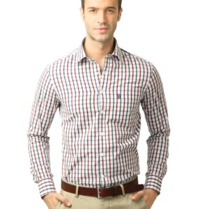 U.S. Polo Assn. Men Checks Red Shirt