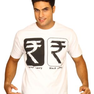 Tantra Men's Rupee White T-shirt