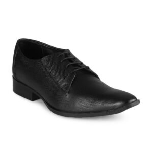 Franco Leone Men Black Slip On Formal Shoes