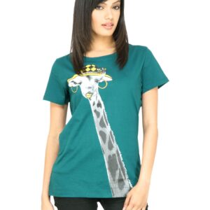 United Colors of Benetton Women Printed Green T-shirt