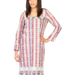 W Women Printed Blue Kurtas
