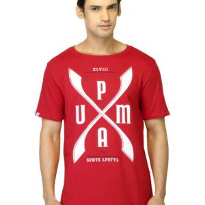 Puma Men Graphic Red T-shirt