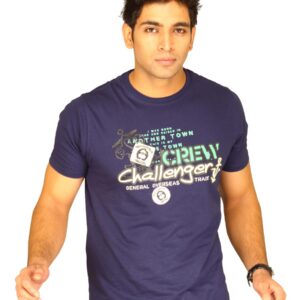 Probase Men's Crack Print Challenger Purple Tshirt